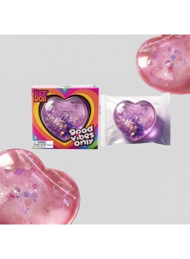 Needoh Heart Gummy Sensory Fidget Toy (Squeezable) - Image 2