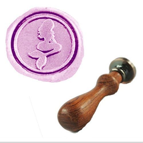 MDLG Vintage Pretty Mermaid Wax Seal Sealing Stamp Embellishment Wedding Invitation Card Snail Mail Gift Wrapping Wine Package Great Christmas Gift Idea Wax Seal Stamp Set - Image 2