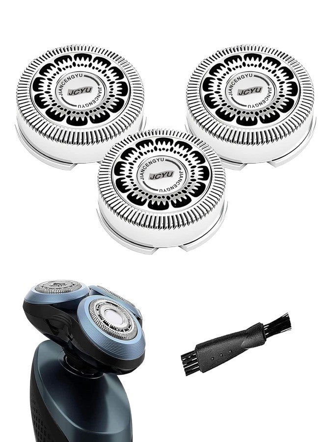 Tomorrow will be better SH60 Replacement Heads Compatible with Philips Norelco Series 6000 Replacement Heads Blades for S6880/81 S6810/82 S6850/85, 3Pack - Image 1