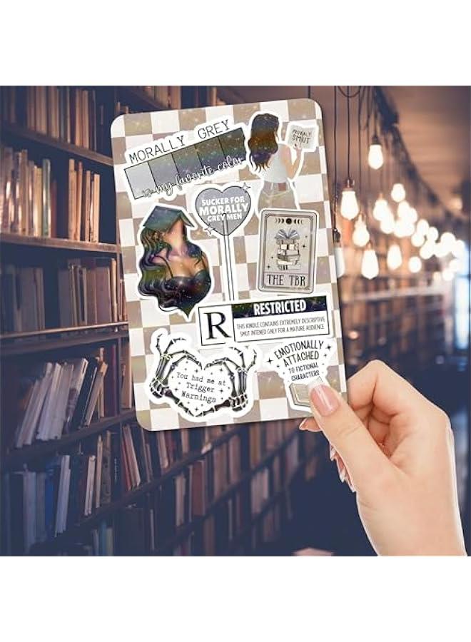 Arabest Clear Back Cover Insert for Kindle | Bookish Cardstock Insert for Kindle E Reader | Booktok Holographic Sticker Case Insert | Smutty Romance Book Gifts | Smut Lover (Kindle Paperwhite 11th Generation) - Image 2