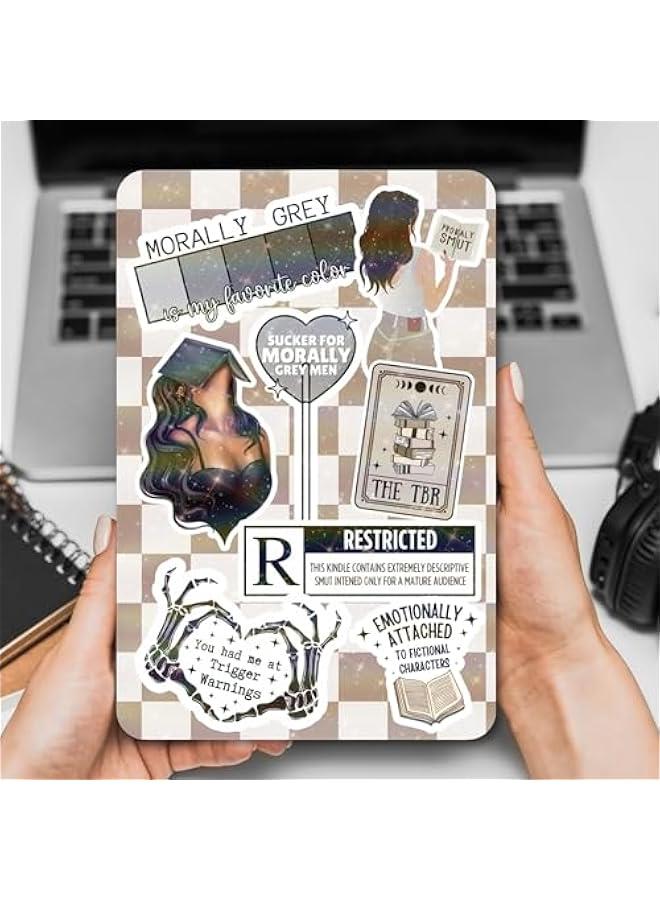 Arabest Clear Back Cover Insert for Kindle | Bookish Cardstock Insert for Kindle E Reader | Booktok Holographic Sticker Case Insert | Smutty Romance Book Gifts | Smut Lover (Kindle Paperwhite 11th Generation) - Image 3