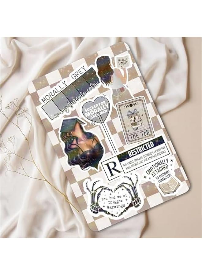 Arabest Clear Back Cover Insert for Kindle | Bookish Cardstock Insert for Kindle E Reader | Booktok Holographic Sticker Case Insert | Smutty Romance Book Gifts | Smut Lover (Kindle Paperwhite 11th Generation) - Image 4