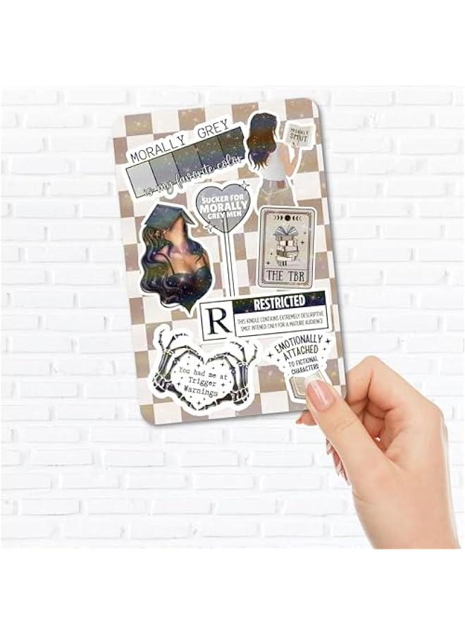 Arabest Clear Back Cover Insert for Kindle | Bookish Cardstock Insert for Kindle E Reader | Booktok Holographic Sticker Case Insert | Smutty Romance Book Gifts | Smut Lover (Kindle Paperwhite 11th Generation) - Image 5