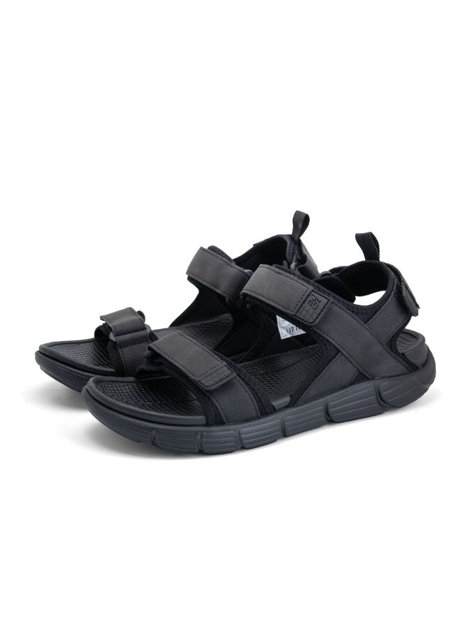 Puca Sandals For Men | Comfortable Men's Sandals | Hexa-Flow Outsole | Velcro | Fuze Black - Image 2