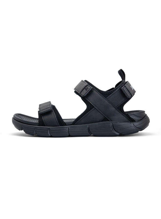 Puca Sandals For Men | Comfortable Men's Sandals | Hexa-Flow Outsole | Velcro | Fuze Black - Image 4