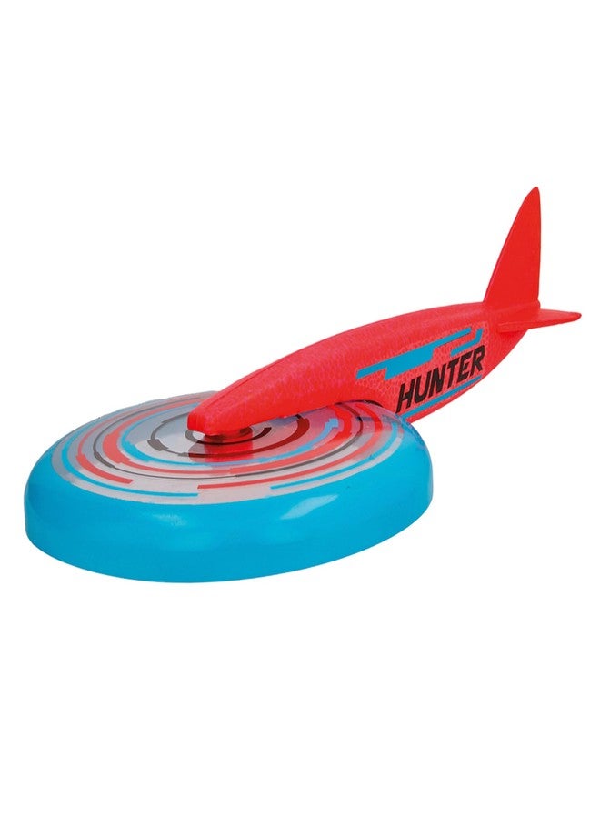 IMC Toys Jet Disc Hunter - 9" Disc and Plane Glider Tail, Great Outdoor Play, Easy to Throw and Catch, for Kids 6 and Up - Blue - Image 2