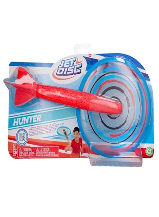 IMC Toys Jet Disc Hunter - 9" Disc and Plane Glider Tail, Great Outdoor Play, Easy to Throw and Catch, for Kids 6 and Up - Blue - Image 5