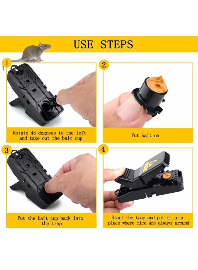 DR CATCH Mouse Traps,Small Mice Traps That Work, Humane Mouse Traps with Detachable Bait Cup, Mouse Catcher Quick Effective - 6 Pack - Image 2
