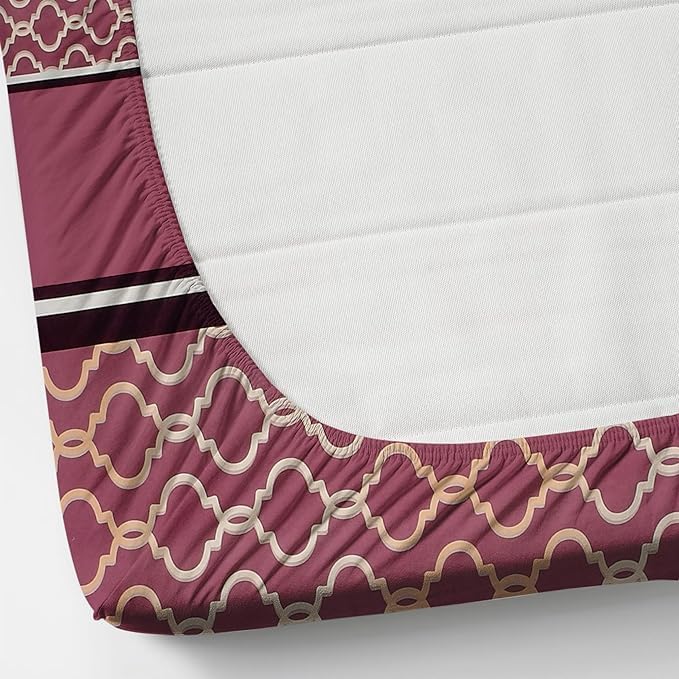 VIVEA RESERVE 144 TC غطاء مرتبة جلاس كوتون مطاطي مقاس كينج سرير مزدوج مع 2 كيس وسادة - 72 × 78 غطاء مرتبة مطاطي مقاس كينج - Image 4