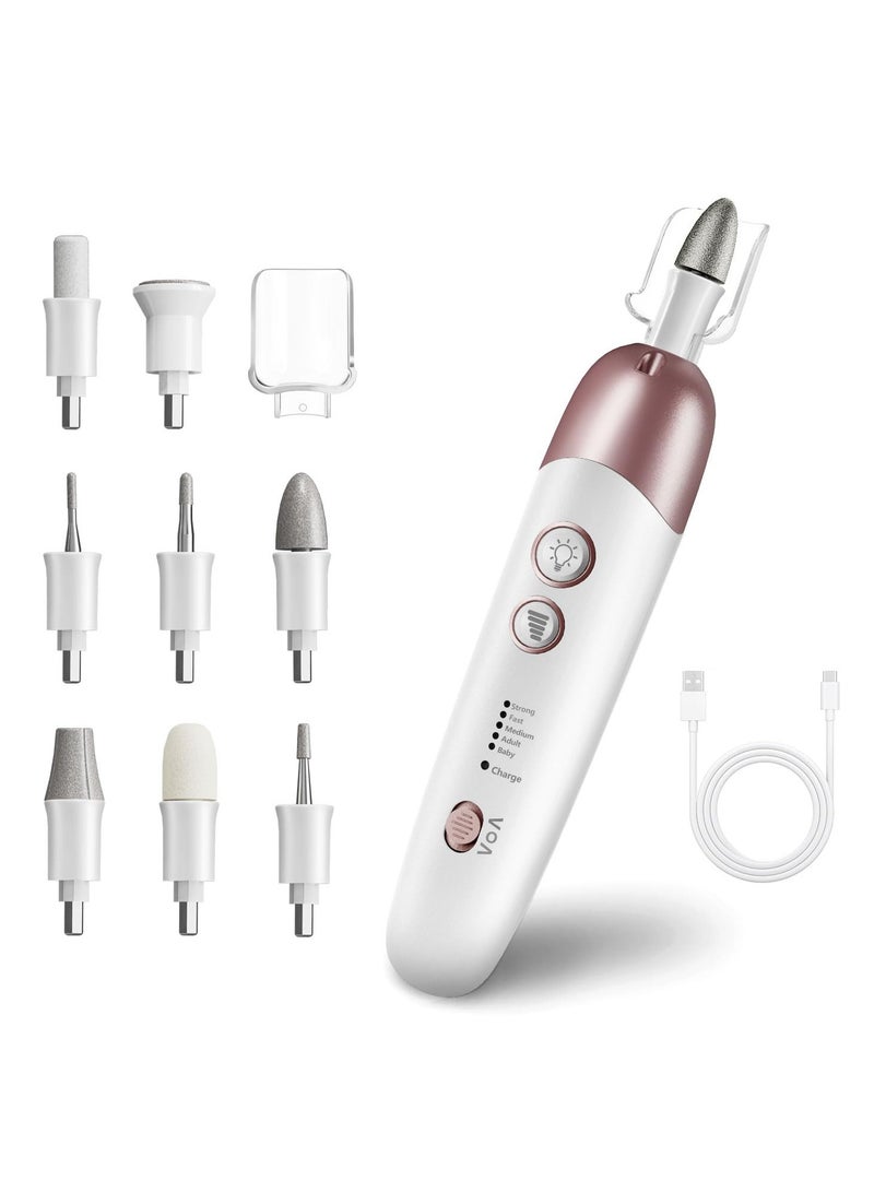 general Professional Manicure Pedicure Kit, Cordless Electric Nail File Set, Rechargeable Pedicure Tools for feet, 5 Speeds Hand Foot Care Nail Drill for Thick Nail Toenail Cuticle Women Men Baby Pets - Image 1