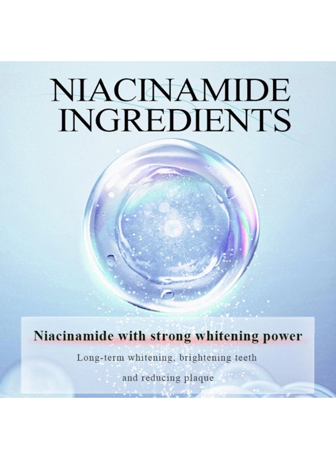 HUNMUI 2pcs Nicotinamide Whitening Toothpaste, Fresh Breath, Remove Tooth Stains, Nicotinamide Toothpaste 100g*2 - Image 5