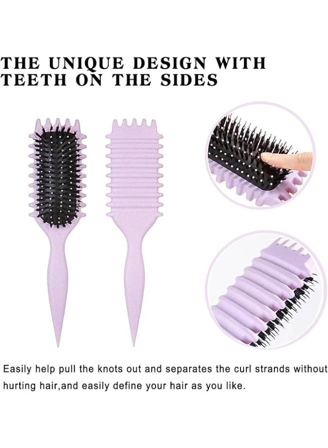 KIKI Brush, Curly Hair Brush Styling, Wet & Dry Detangler Hair Brush, The Essential Tool For Shaping & Styling Your Curls - Image 2
