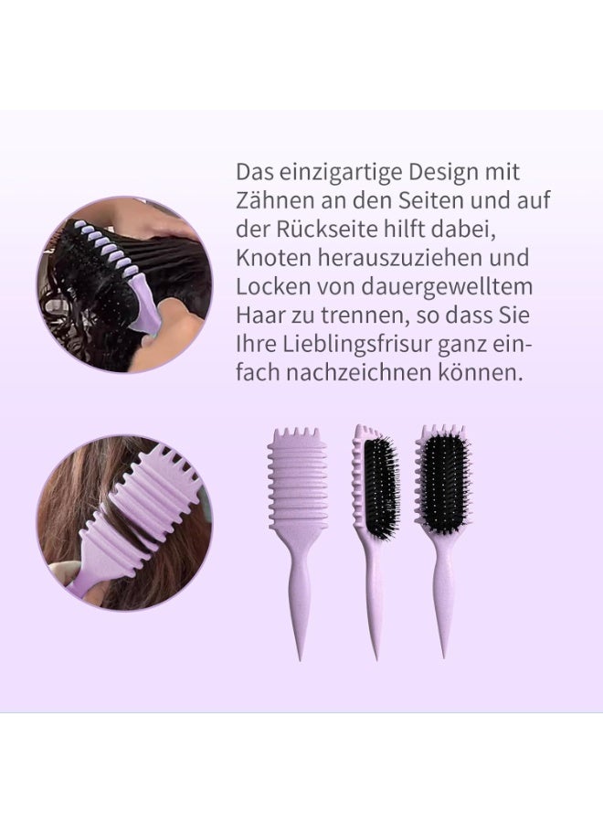 KIKI Brush, Curly Hair Brush Styling, Wet & Dry Detangler Hair Brush, The Essential Tool For Shaping & Styling Your Curls - Image 3