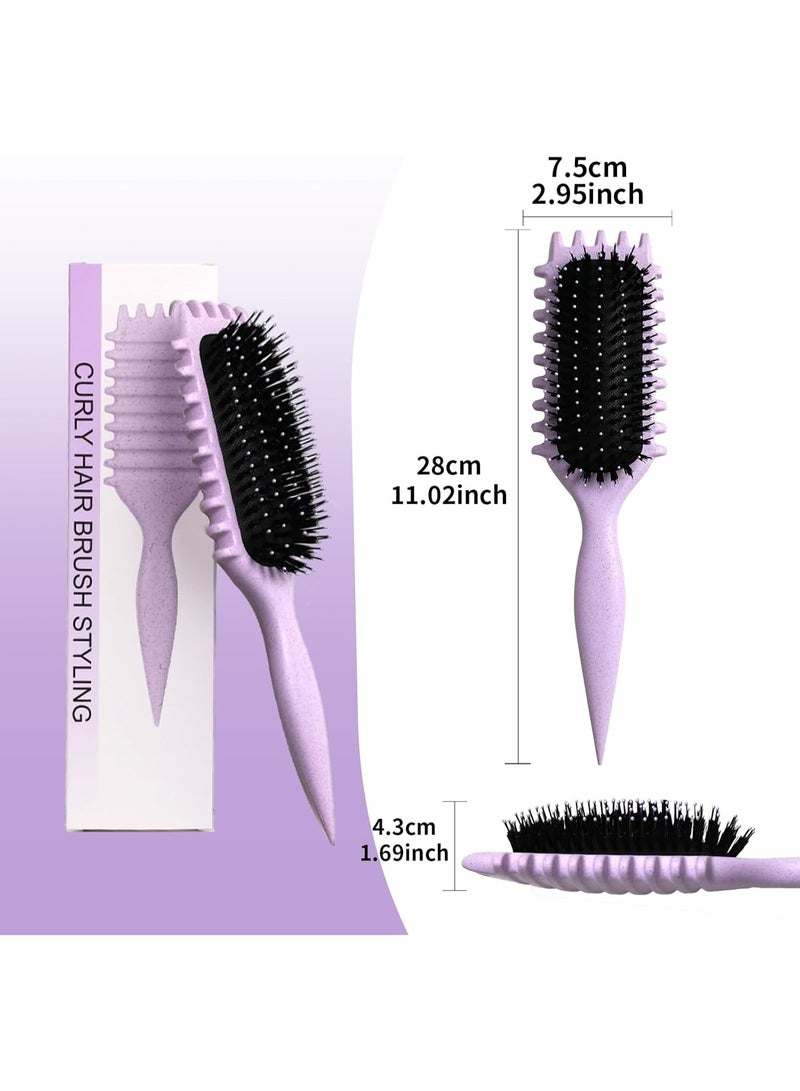 KIKI Brush, Curly Hair Brush Styling, Wet & Dry Detangler Hair Brush, The Essential Tool For Shaping & Styling Your Curls - Image 4