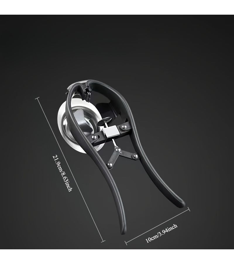 1 Pcs Dark Gray Stainless Steel Egg Opener Separator 2 In 1 Kitchen Multifunctional Gadget - Image 3