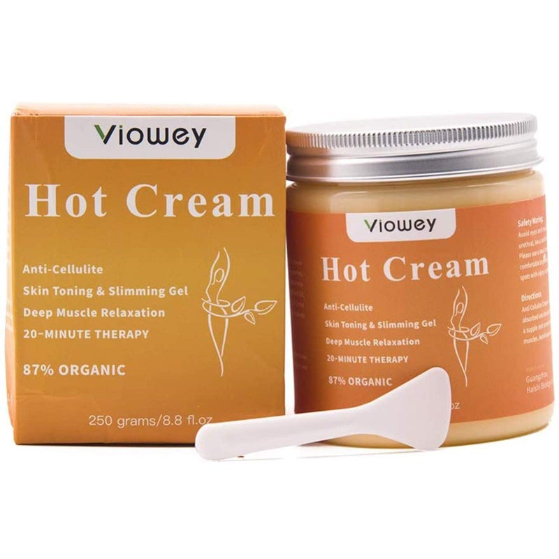 Viowey Hot Cream, Fat Burning Cream for Tummy, Abdomen, Belly, Legs, Arms, Buttocks and Waist, 8.8oz - Image 1