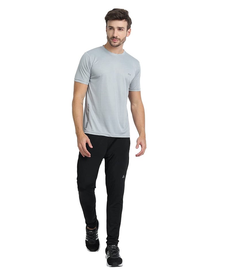 FTX Men's Dri-Fit Round Neck T-Shirt Combo - Pack of 3 (Black, Airforce Blue, Light Grey - 723_2-723_5-723_7) - Image 5