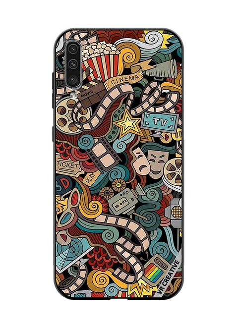 Protective Case Cover For Samsung Galaxy A70/A70s Cinema Design  Multicolour