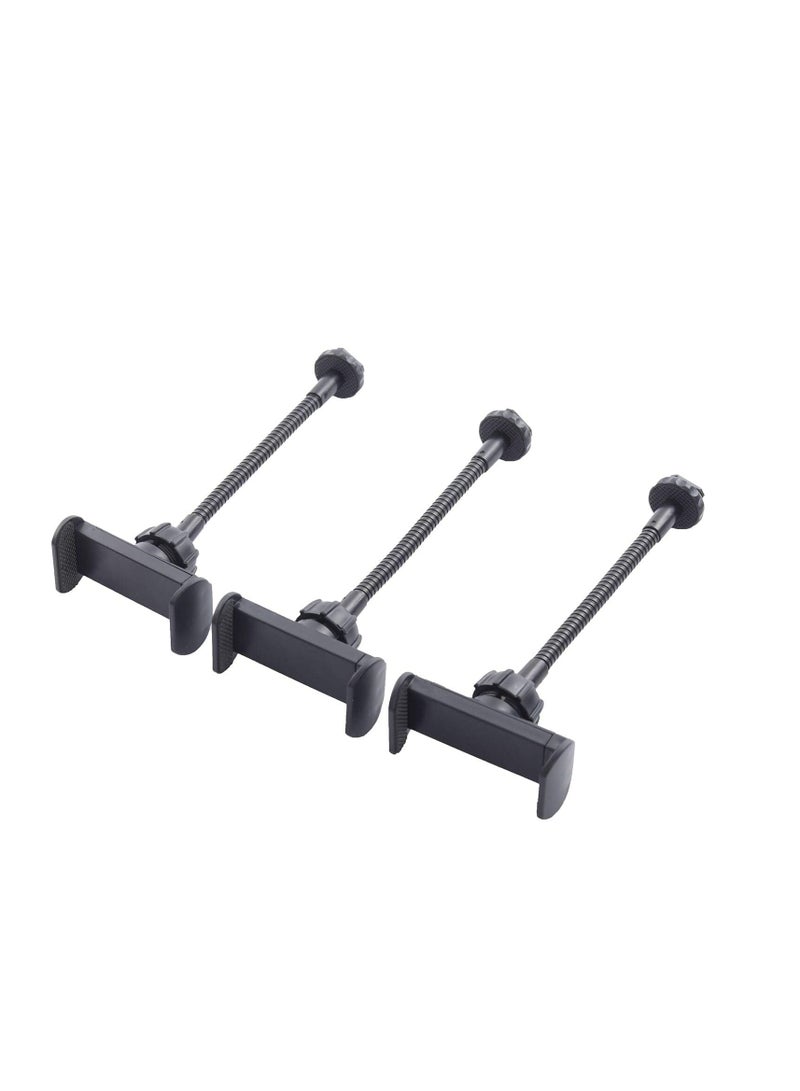 RL-18 LED Ring Light 360° Rotatable for Live Streaming, 2700K-6500K with 3 Phone Holders, Remote Control, 2.1M Stand, 45cm Diameter, Black & White - Image 2