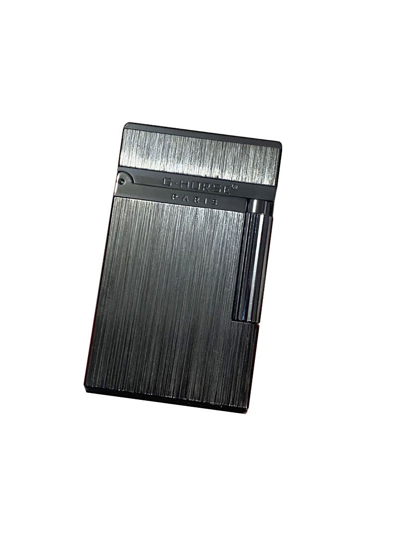 Retro Flint Lighter Slim Inflatable Unique Sand Wheel TITANIUM 001AT