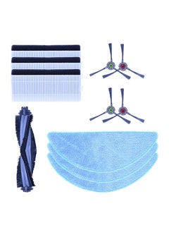 Reverbo Reverbo Replenishment Kit Replacement Parts Accessories Compatible with Ecovacs Deebot U2 Pro Main Brush 4 Spinning Side Brush 3 Filters and 3 Mop Cloths  - Image 1