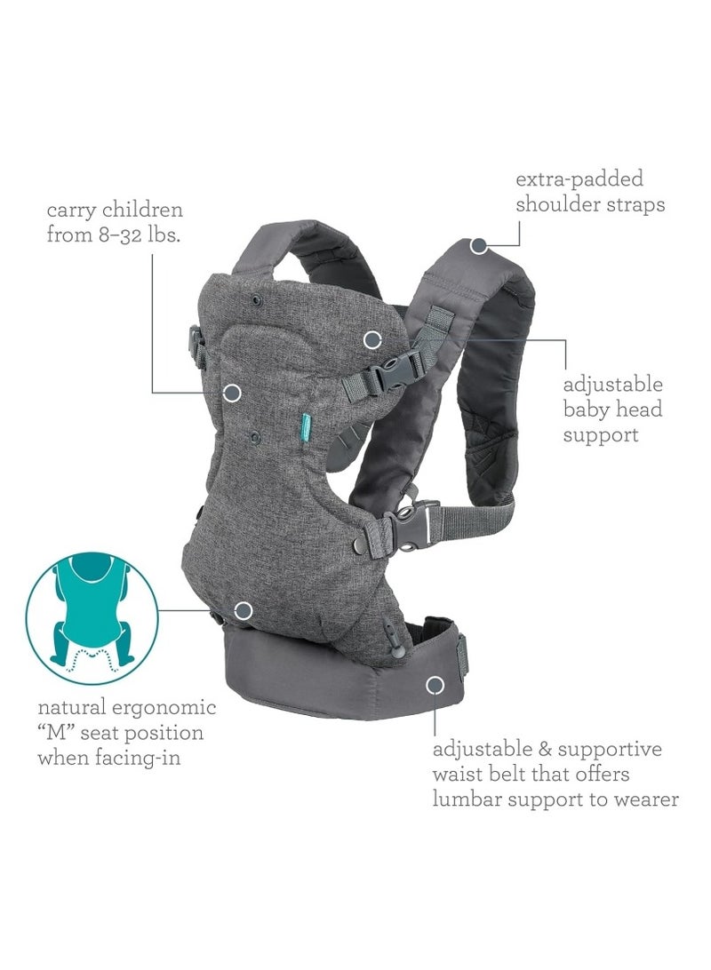 Ru syanl Advanced 4-in-1 Baby Carrier - Ergonomic Convertible Face-in and Face-Out Front and Back Baby Carrier for Newborn to Toddler 4-15kg  - Image 5