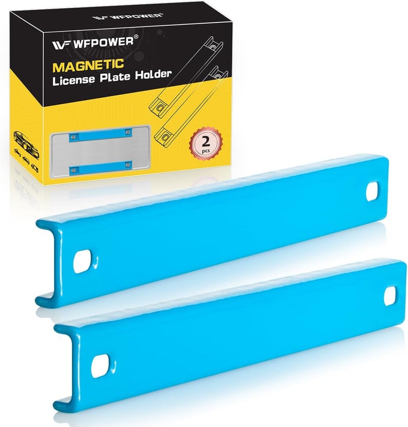 WFPOWER Magnetic License Plate Holder - 2 Pack - Image 1