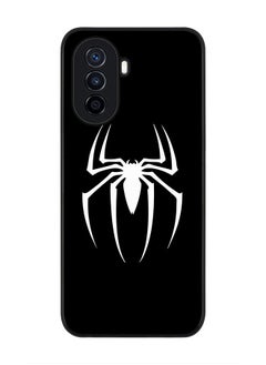 Stylizedd Rugged Black edge case for Huawei Nova Y70  Slim fit Soft Case Flexible Rubber Edges Anti Drop TPU Gel Thin Cover - Spidermark (Black)  - Image 1