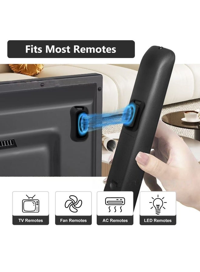 HYH Magnetic Remote Control Holder with Anti-Lost Cord, Strong Adhesive Wall Mount Hook for TV/AC Remotes, Universal Remote Control Organizer with Suction Cup & Magnetic Adsorption - Image 3