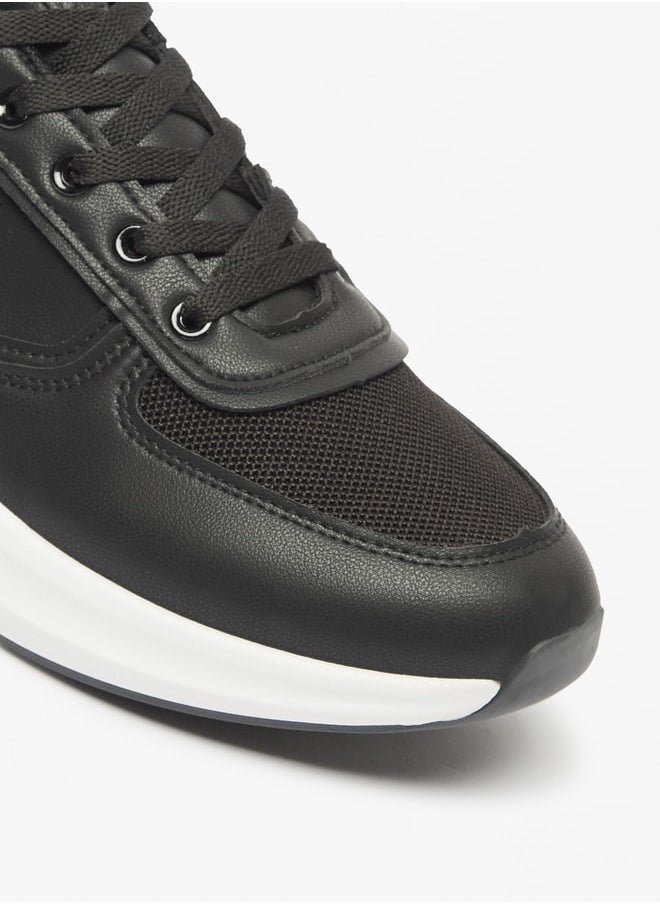 LBL by Shoexpress Men's Panelled Sneakers with Lace-Up Closure  - Image 5