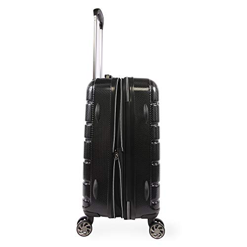 ORIGINAL PENGUIN Crimson 21" Hardside Carry-on Spinner Luggage, Telescoping Handles, Black, One Size - Image 5