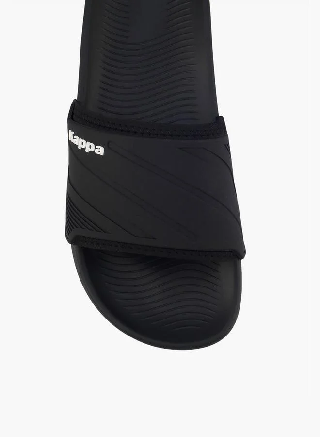 Kappa BLACK Men Textured Slides for Men | Best Price UAE