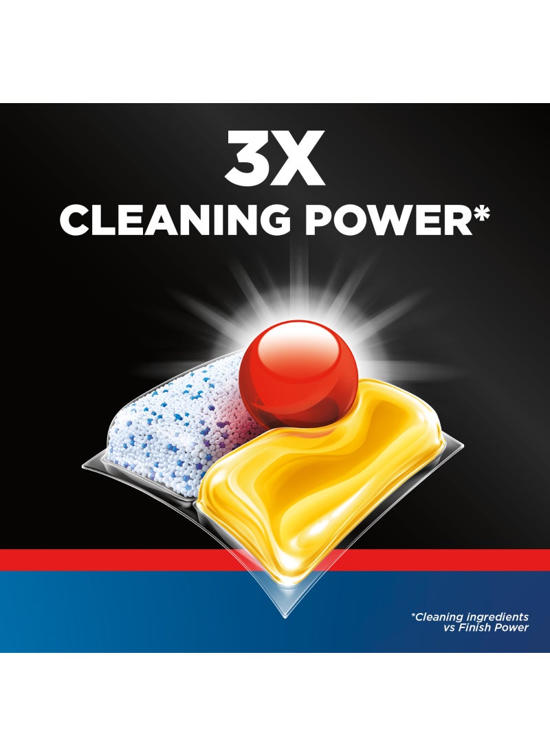 Finish Ultimate Dishwasher Tablets, Lemon Sparkle Scent, 2x More Cleaning Power, 48 Tabs - Image 3