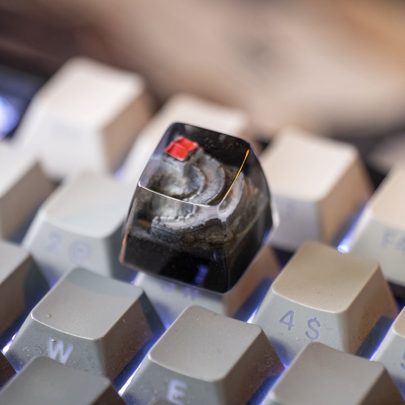 Artisan Handmade Resin Keycaps Glowing Great Wall Snow Scene Keycaps Model Snowfall on the Great Wall Compatible with Cherry MX Ideal Valentine Day Present for Son Father Partner - Image 3
