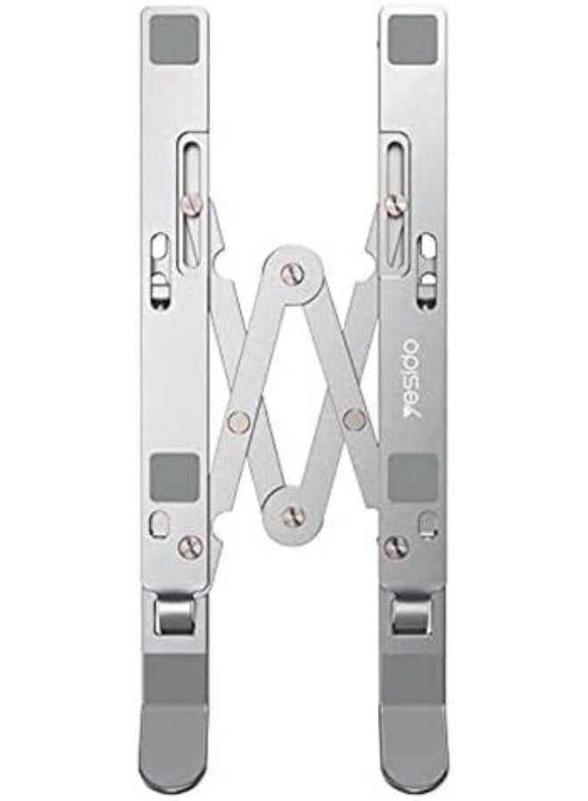 Yesido Foldable and Portable Aluminum Alloy Laptop Stand, Universal For All Laptop and Tablet, Portable Electronic Device Stand - Image 2