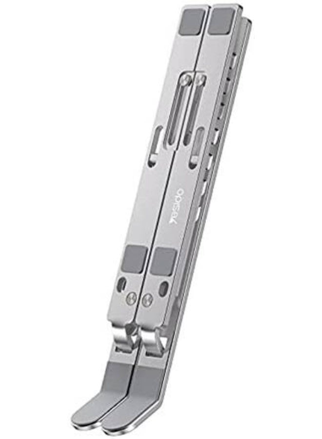 Yesido Foldable and Portable Aluminum Alloy Laptop Stand, Universal For All Laptop and Tablet, Portable Electronic Device Stand - Image 3