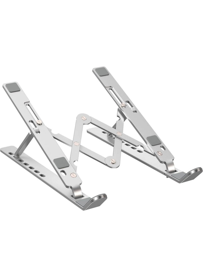 Yesido Foldable and Portable Aluminum Alloy Laptop Stand, Universal For All Laptop and Tablet, Portable Electronic Device Stand - Image 1