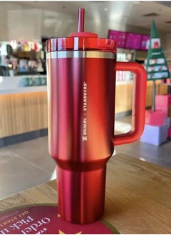 Stanley Quencher Stainless Steel Vacuum Insulated Tumbler with Lid and Straw for Water, Iced Tea or Coffee, Smoothie and More, 40 oz