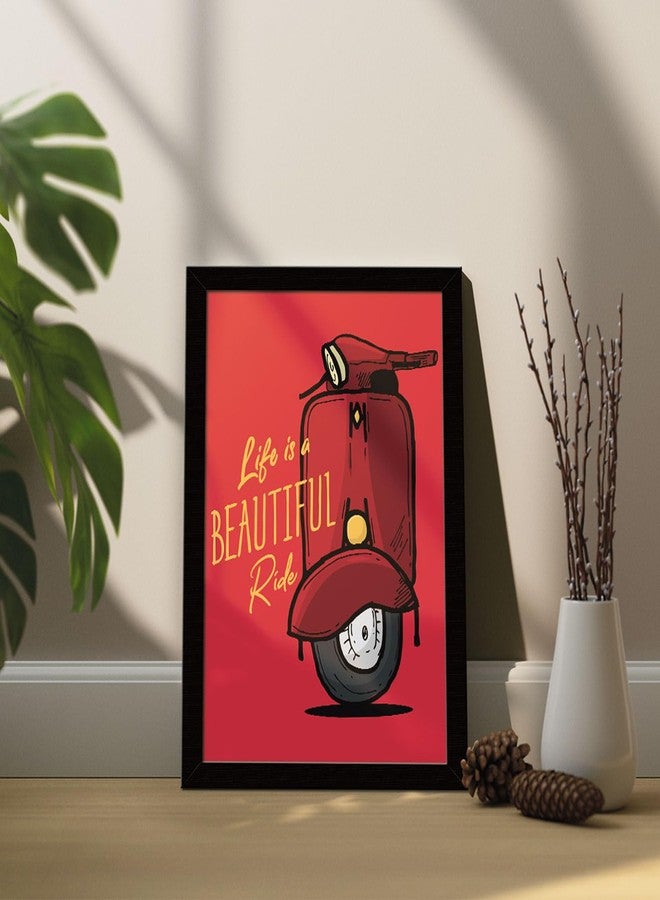 ArtX Paper Motivational Quote Life is a Beautiful Ride Wall Frame Art Painting, For Living Room, Drawing Room, Multicolor, Motivational, 10.0 X 13.0 inches, Set of 1 - Image 5