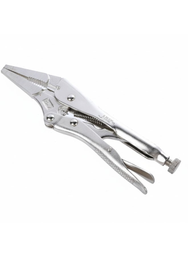 jetechtool Jetech 8-1/2Inch Long Nose Locking Pliers, Premium Cr-V Construction, Long Nose Pliers with Wire Cutter for Easy Access to Hard to Reach Areas - LNP-9 - Image 1