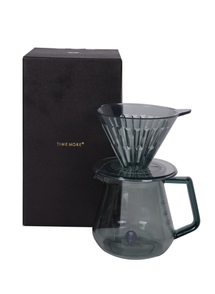 TIMEMORE - Crystal Eye Brewer Set Dripper 01 Transparent Black - Image 1