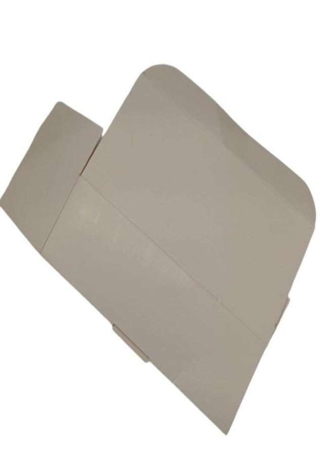 Oasis Supply, 1-Piece White Candy Boxes - Kit Includes Box, Pad & Gold Stretch Loop Ribbons - 12 Count (Holds 1 LB Candy) - Image 4
