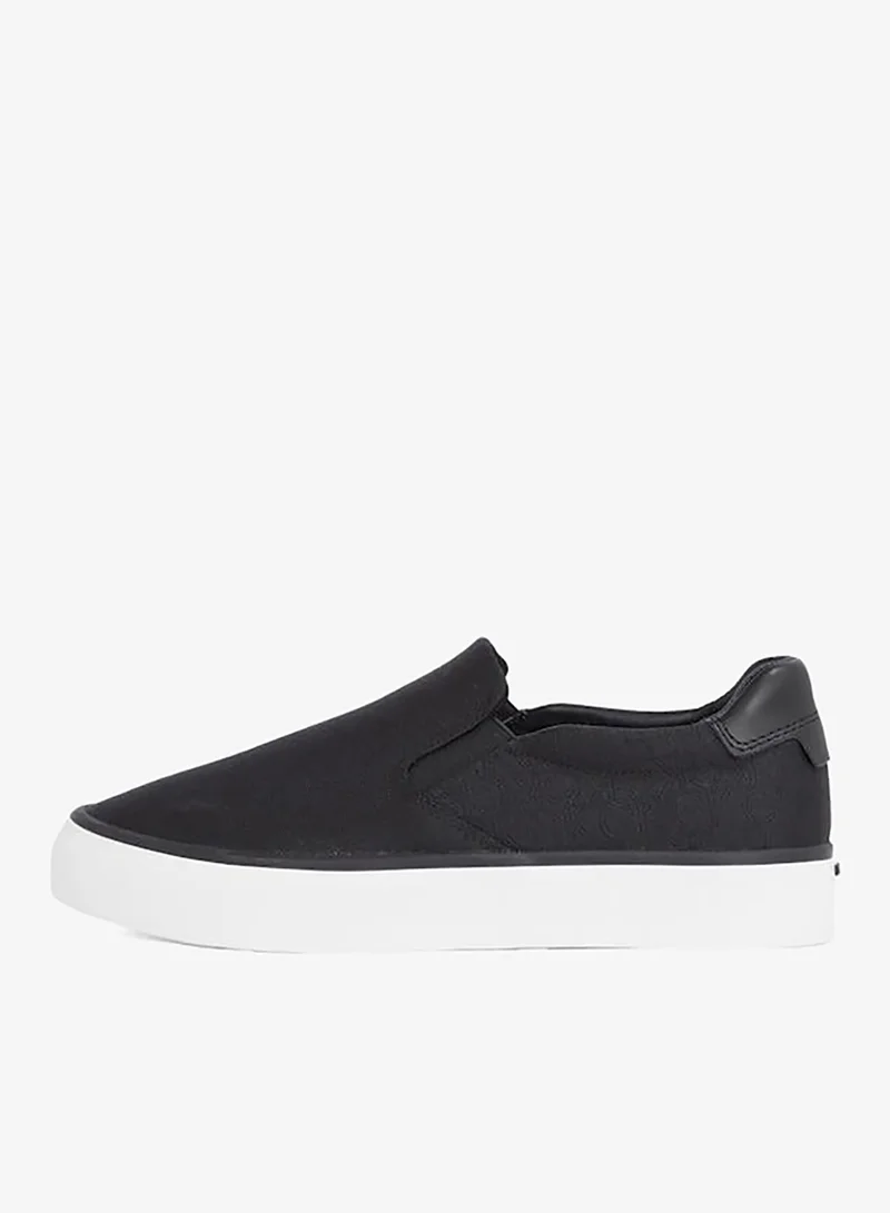 CALVIN KLEIN VULCANISED JACQUARD SLIP ON TRAINERS