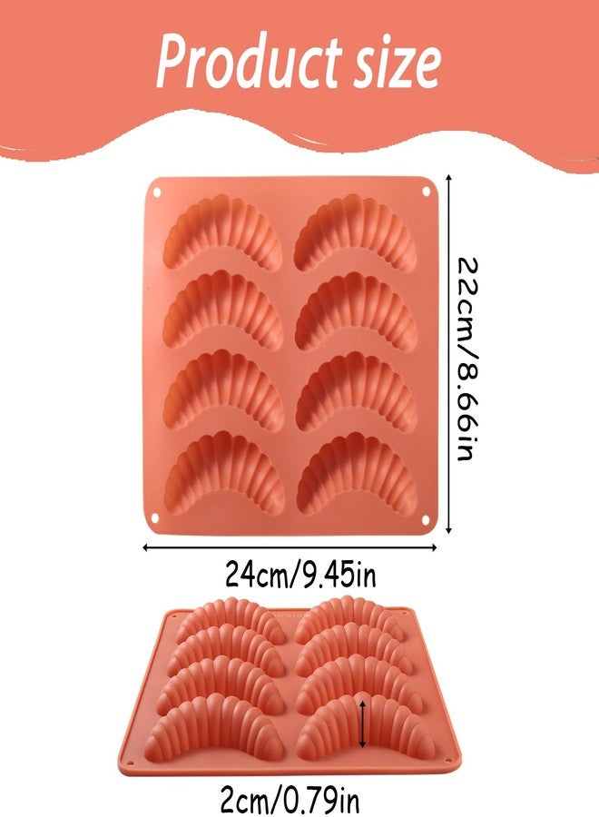 Fchil Silicone Caterpillar Bread Mold, 6-Cavity Baking Tray, 9.45 x 8.66 Inches, Heat Resistant up to 440°F, Oven, Air Fryer & Dishwasher Safe, Terracotta - Image 2