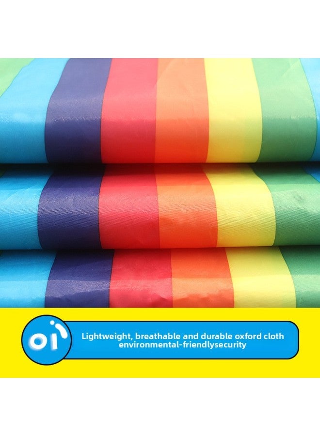 Kindergarten Crawler Children's Tunnel Tube Sensory Training Equipment Rainbow Caterpillar Drilling Camouflage Tent-Color:Adult 8 M - Image 4