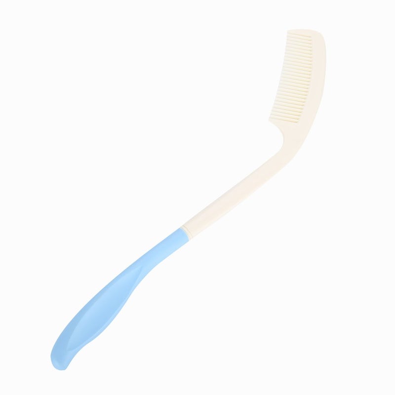 Hair Brush Long Handled Hair Brush  Design Of Handle Long Comb Easy To Grip Resistant Chain Headwrap NonSlip Grip For Hair Brushes For Prolonged Use White