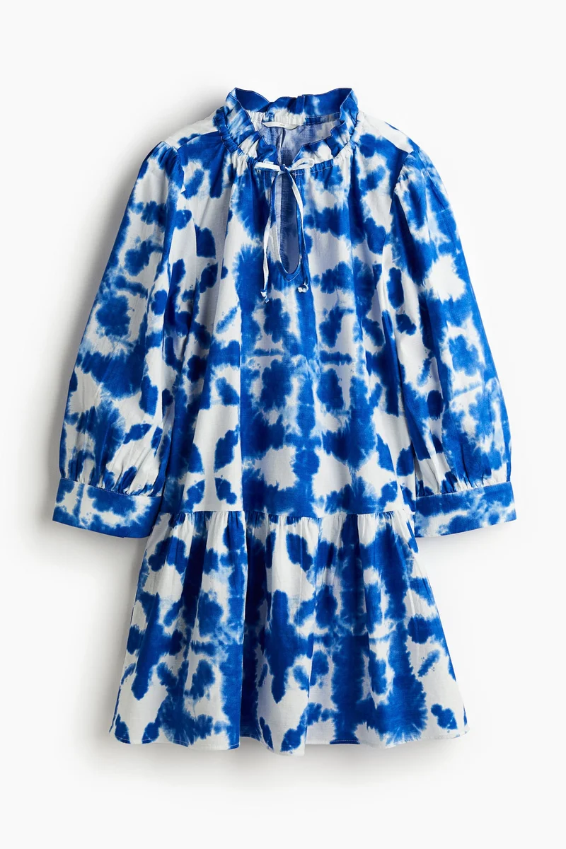 H&M Drawstring-Detail Cotton Dress