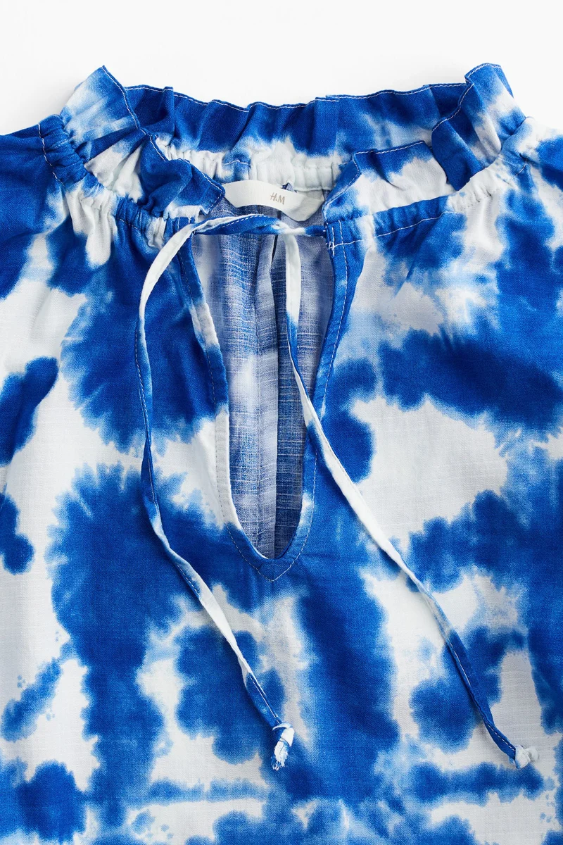 H&M Drawstring-Detail Cotton Dress