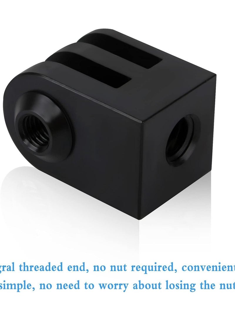 Captaintech Aluminium Tripod Mount Adapter for GoPro - Securely Attach Your Action Camera with this 1/4 Screw Tripod Mount. Perfect for GoPro Session and Hero Models. (3 Pieces) - Image 4