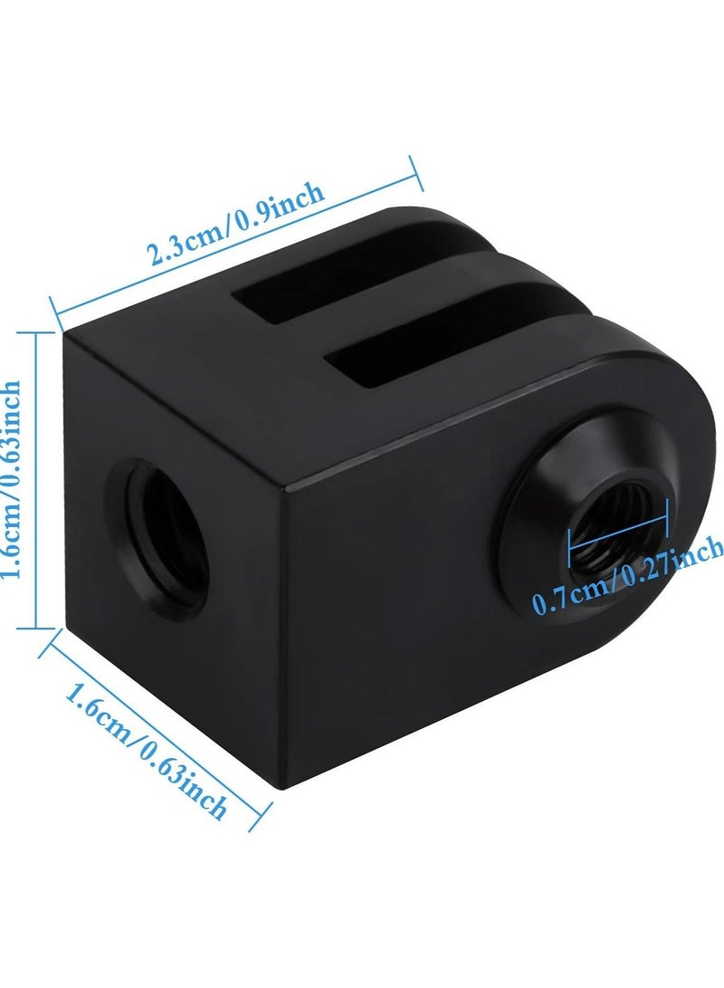 Captaintech Aluminium Tripod Mount Adapter for GoPro - Securely Attach Your Action Camera with this 1/4 Screw Tripod Mount. Perfect for GoPro Session and Hero Models. (3 Pieces) - Image 3